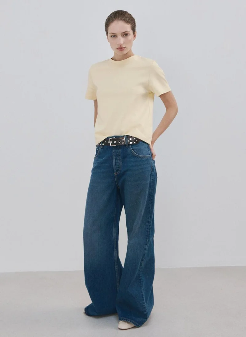 مانجو Short-sleeved cotton t-shirt